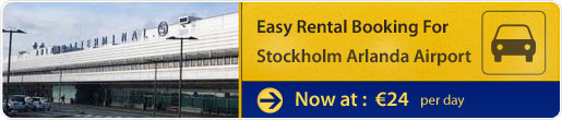 Easy rental booking for Stockholm Arlanda Airport